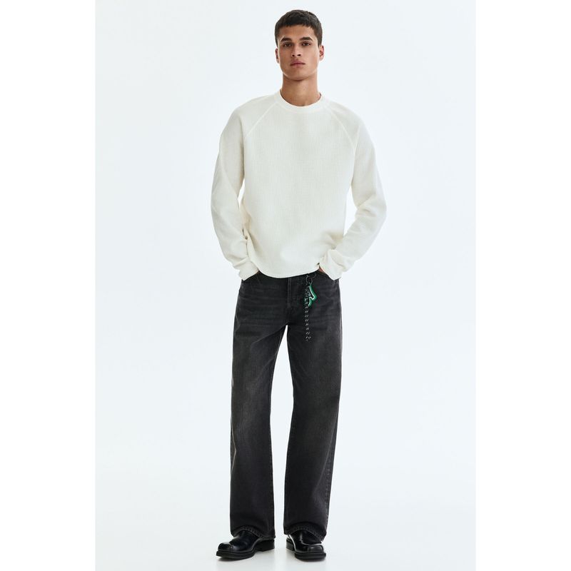 H&M Men Black Loose Jeans (30/32)