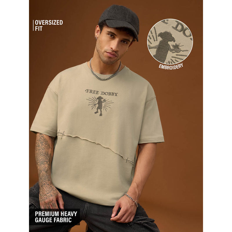 The Souled Store Official Harry Potter: Free Dobby Men Oversized T-Shirt (L)