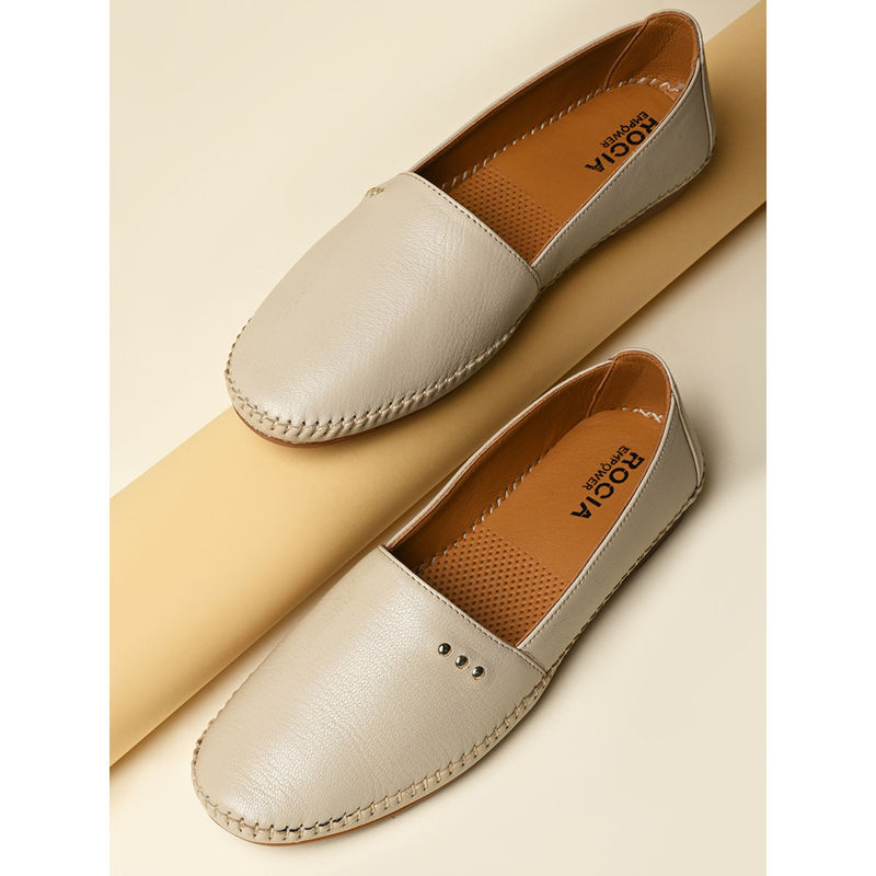 ROCIA Beige Women Comfort Ballerinas (EURO 40)