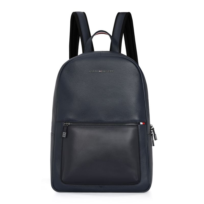 Tommy Hilfiger Rochester Unisex Leather Laptop Backpack Navy (M) Buy Tommy Hilfiger Rochester