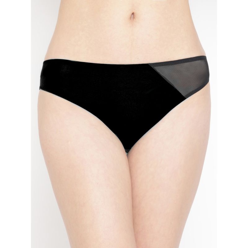 AOBA Women Black Solid Briefs Panty (XL)