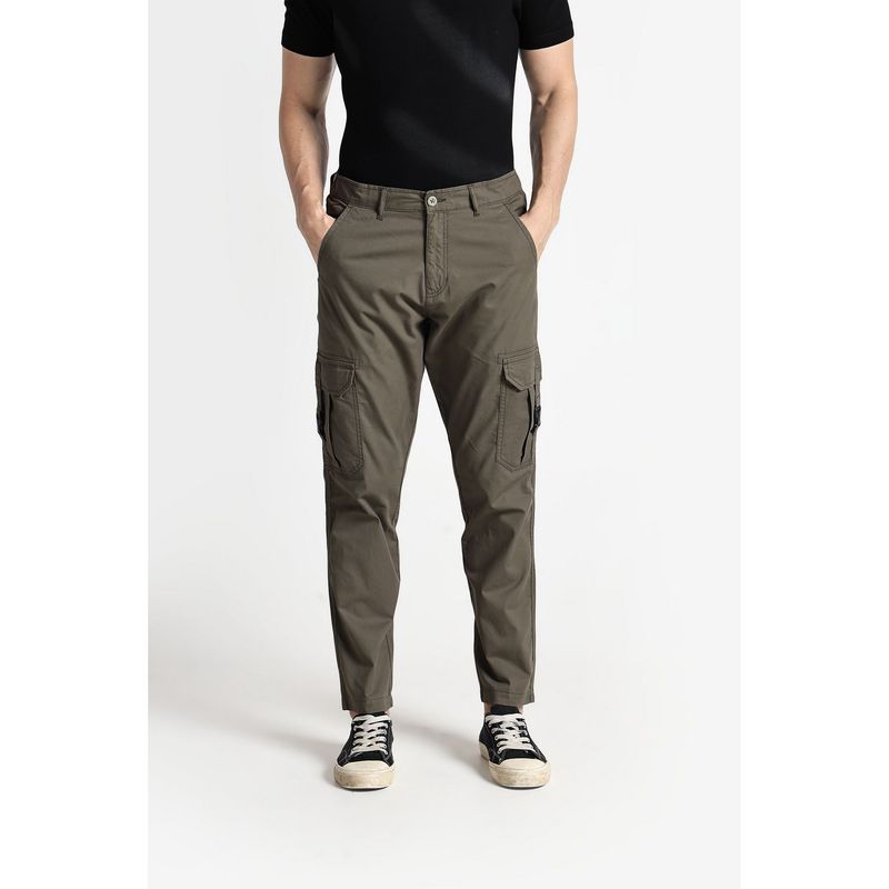 Crocodile Modern Utility Inspired Cotton Olive Cargos (32)