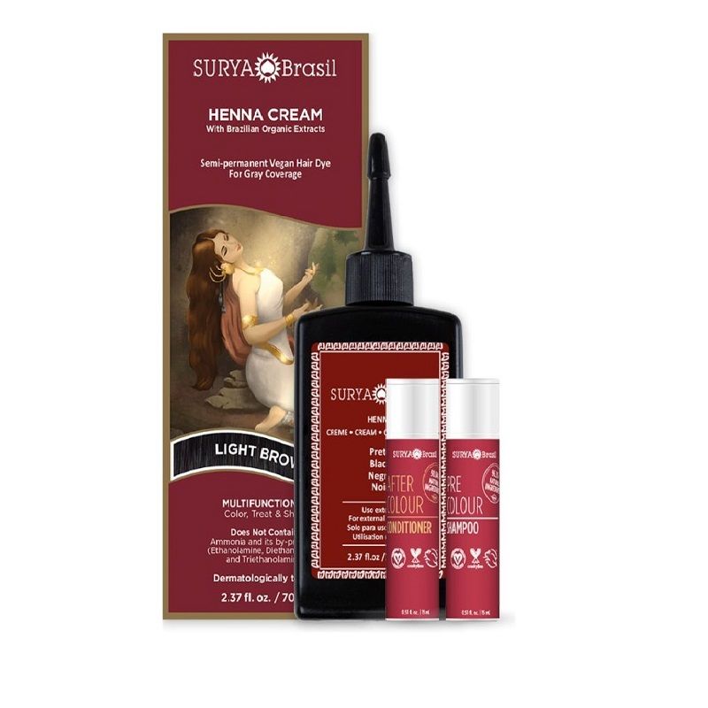 Buy Surya Brasil Henna Cream Light Brown Online