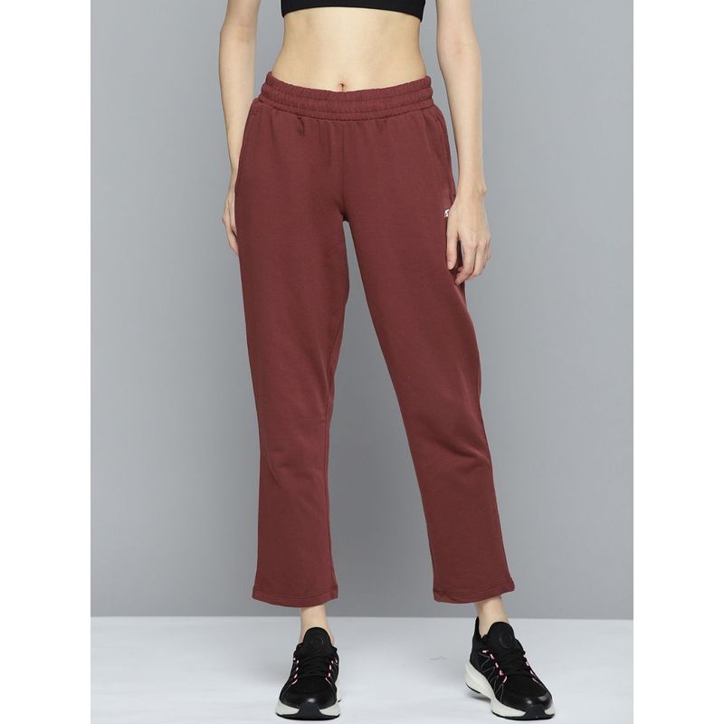 Alcis Women Maroon Solid Track Pant Buy Alcis Women Maroon Solid Track