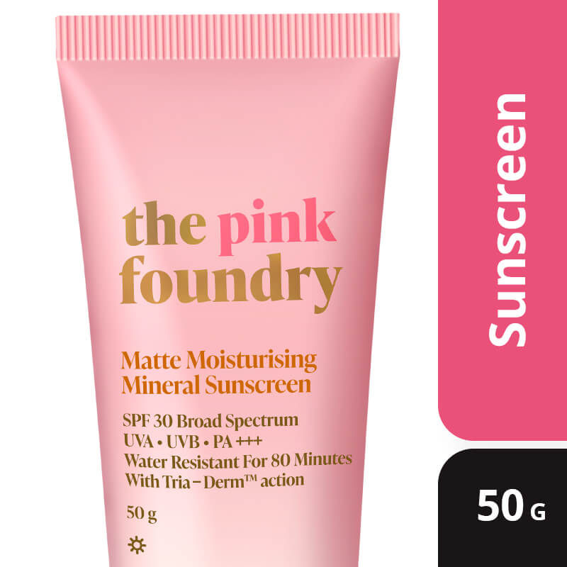 The Pink Foundry Matte Moisturising Mineral Sunscreen: Buy The Pink 