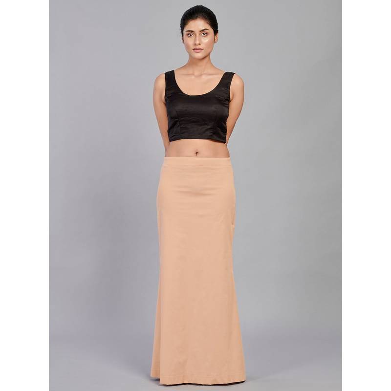 I AM BY DOLLYJAIN Cotton Lycra D'coat Beige (L)