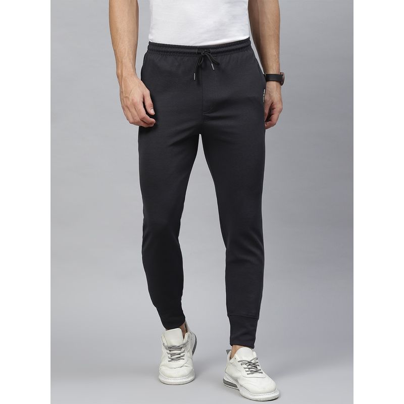 TOM BURG Men Grey Solid Slim Fit Track Pant (S)