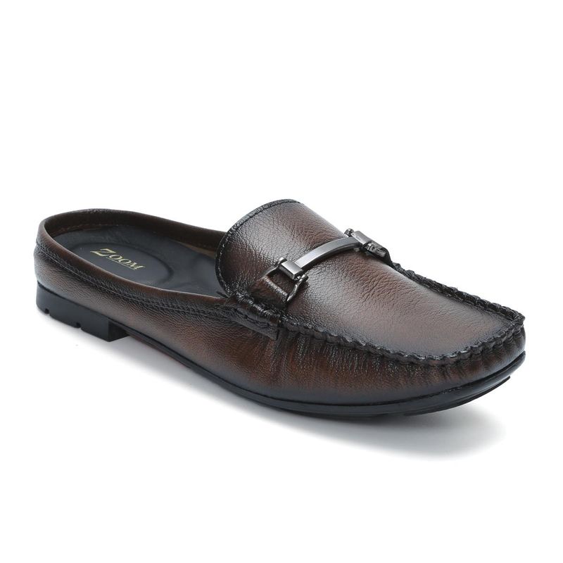 Zoom Shoes Women Brown Genuine Leather Loafers (UK 2)