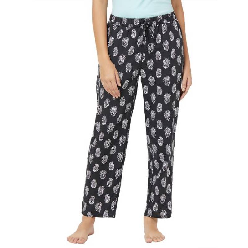 SOIE Women's Ethnic Motifs Print Pyjama - Multi-Color (S)