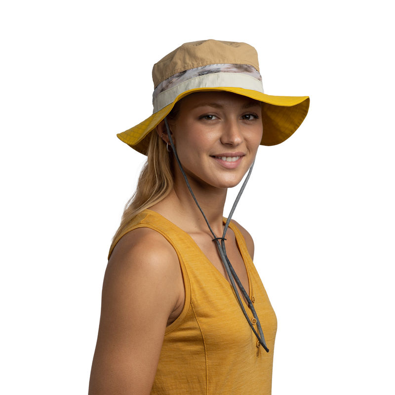 Buff Unisex Brown UV Protection Explore Summer Hiking Trekking Biking Cycling Running Hat (S/M)