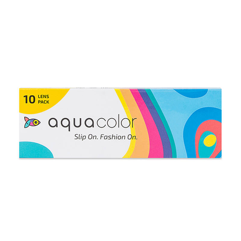 Aqualens Aquacolor Daily Disposable Zero Power Colored Lenses - Black Rose
