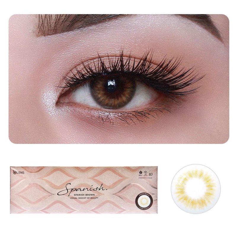 O-Lens Spanish 1Day Coloured Contact Lenses - Brown - 0.00 (5 Pairs)