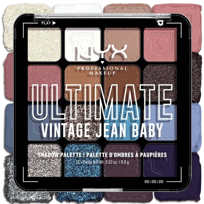 NYX Professional Makeup Ultimate Shadow Palette 16-Pan-01 Vintage Jean Baby