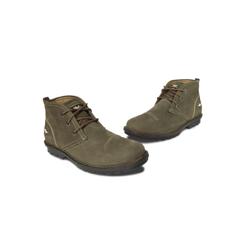 WOODLAND Men Olive Casual Boots (EURO 41)
