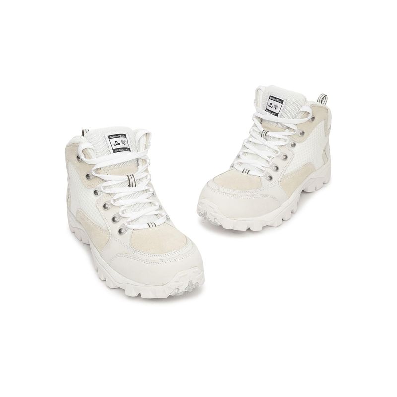 WOODLAND Men White Casual Boots (EURO 43)