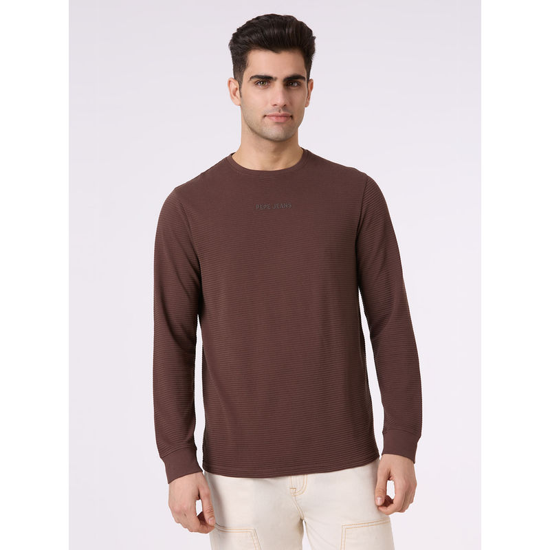 Pepe Jeans Brown Stripe T-Shirt (M)