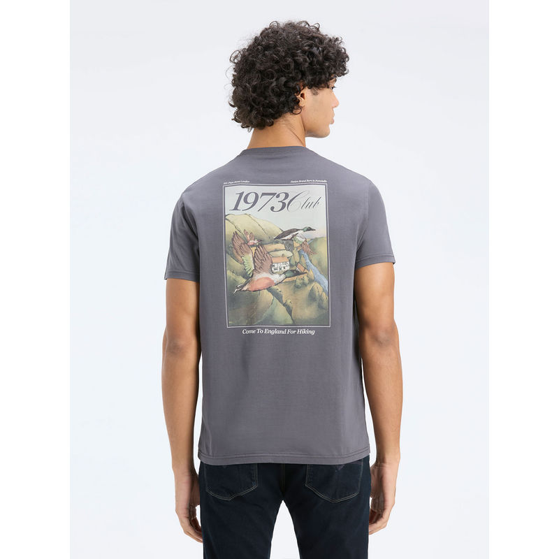 Pepe Jeans Grey Back Graphic Print T-Shirt (S)