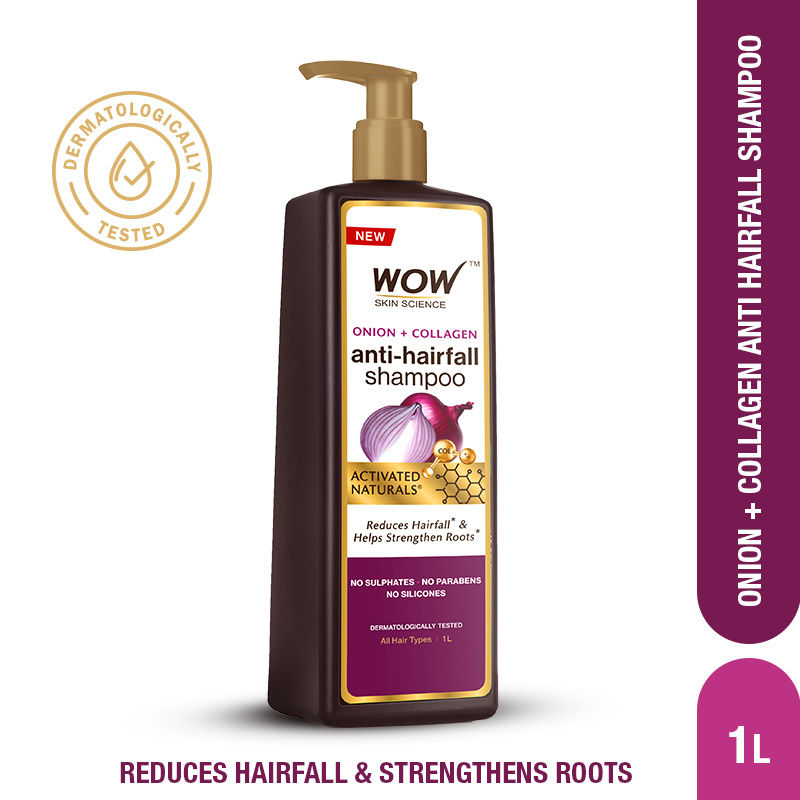 WOW Skin Science Onion + Collagen anti-hairfall Shampoo