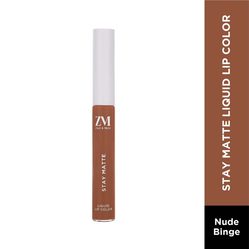 ZM Zayn & Myza Stay Matte Liquid Lip Color - 10 Nude Binge