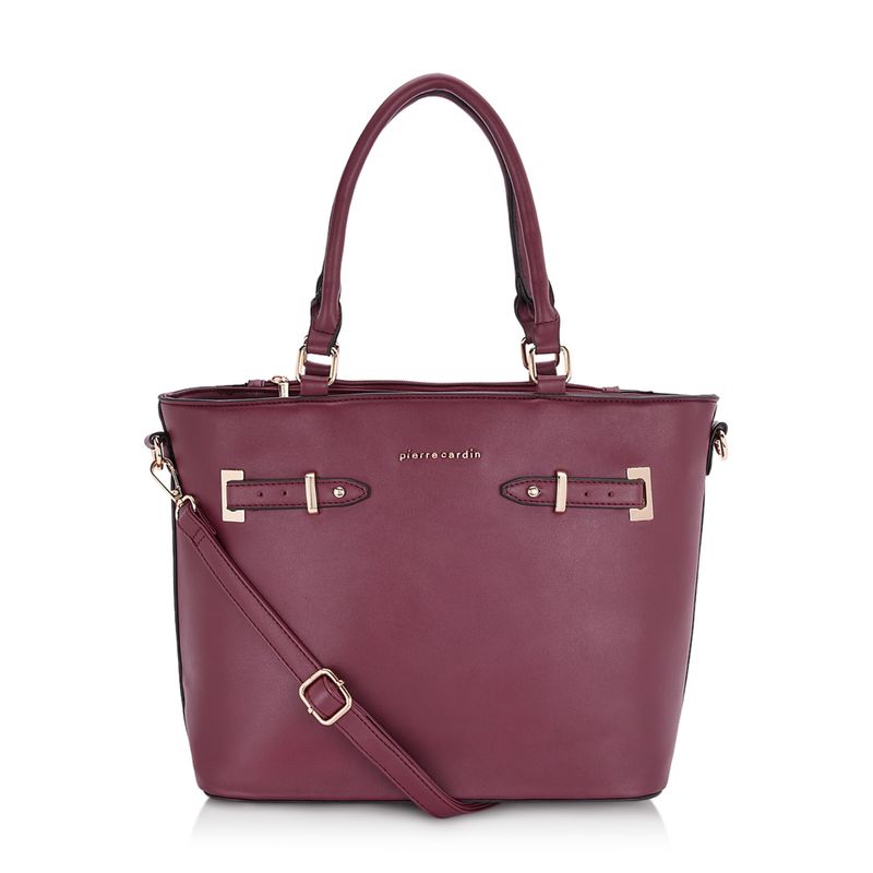 Pierre Cardin Bags Burgundy Solid Tote Bag: Buy Pierre Cardin Bags ...