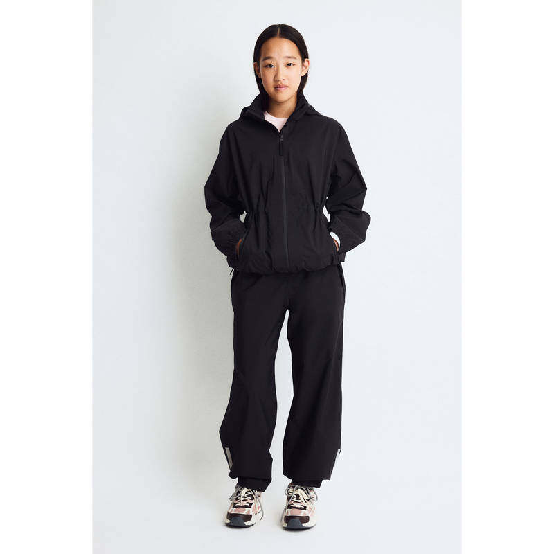 H&M Girls Black Packable Regular Fit Rain Trousers Stormmove (9-10 Years)