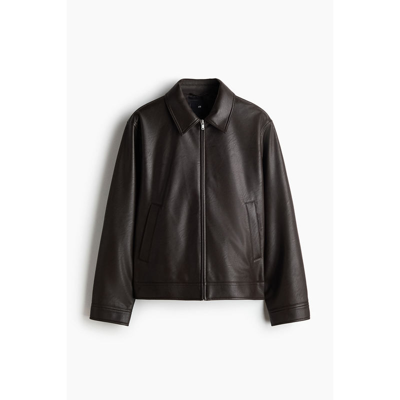 H&M Men Brown Collared jacket (M)