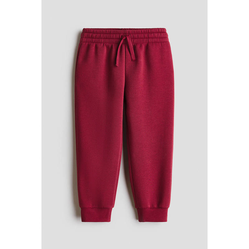 H&M Boys Red Brushed-Inside Joggers (1.5-2 Years)