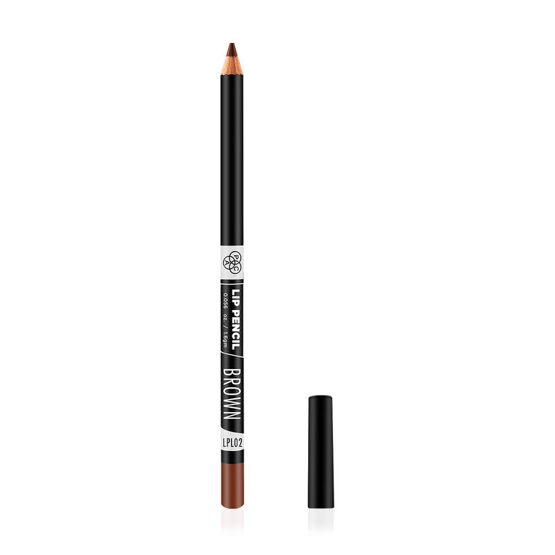 PAC Lip Pencil 02 Brown - Creamy Non Drying Longwear Formula, Intense Pigment, Matte Finish