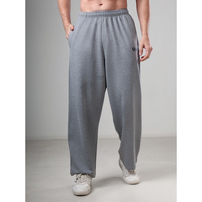 Grow Grey Solid Track Pant (S)
