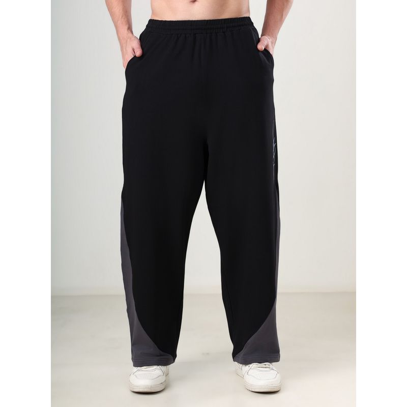 Grow Black Colorblock Track Pant (S)