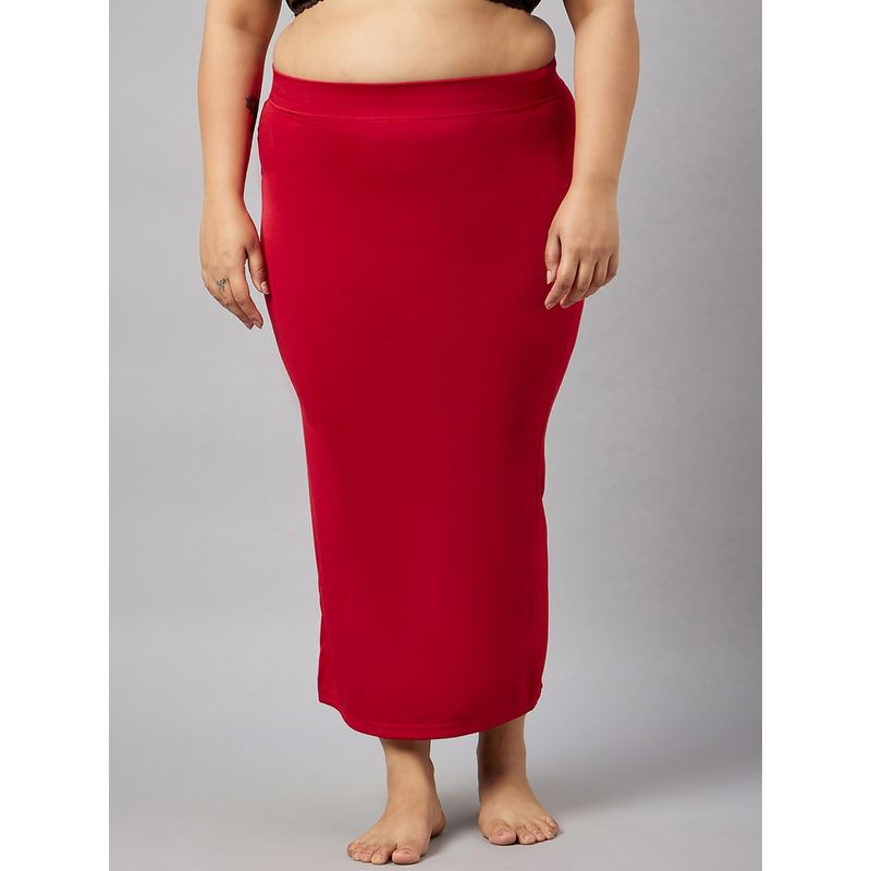 Secrets By ZeroKaata Women Plus Size Solid Seamless Saree Petticoat (L)