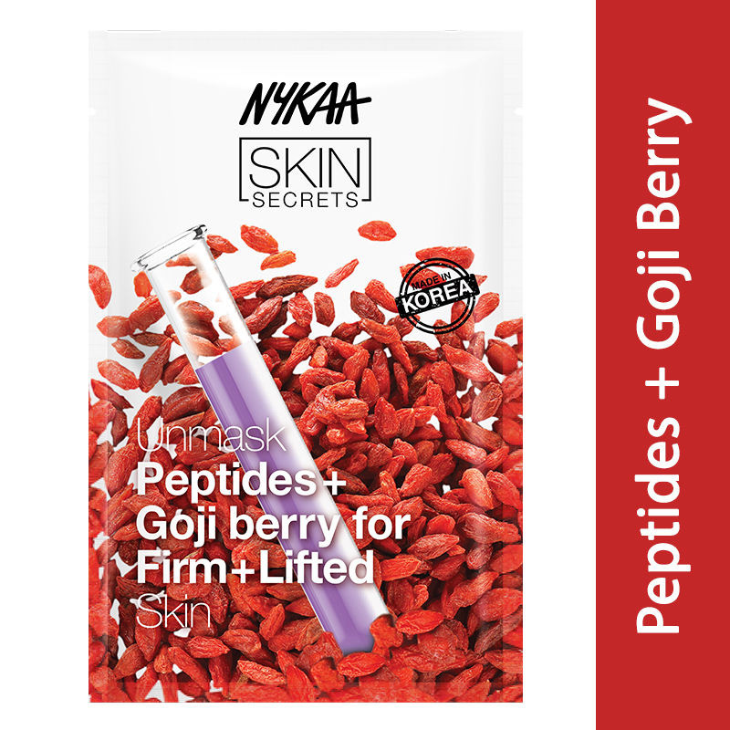 Nykaa Skin Secrets Peptides + Goji berry Sheet Mask