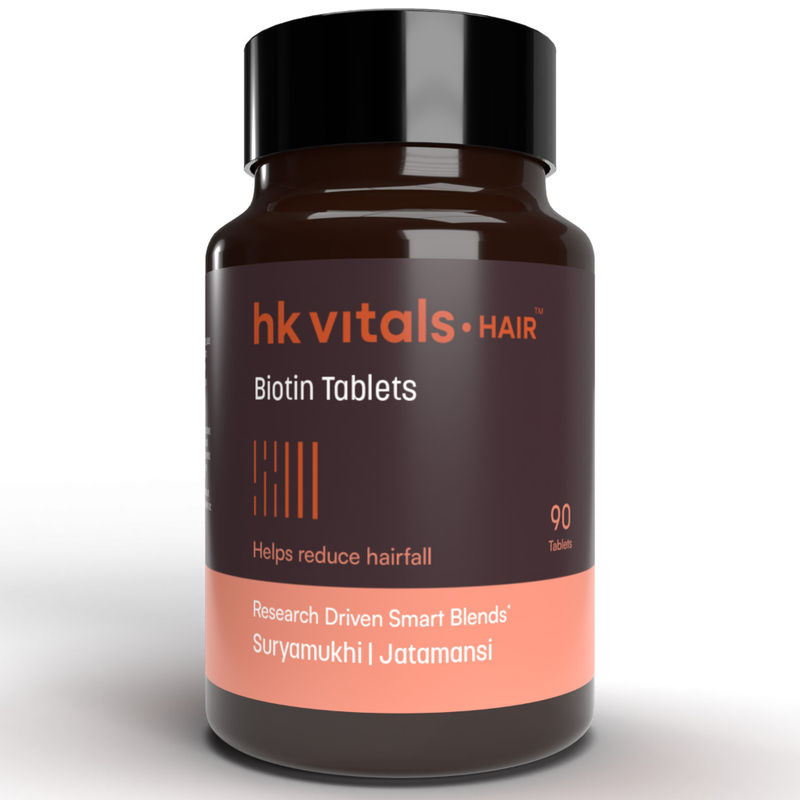 HealthKart HK Vitals Biotin Supplement Tablets For Hair Growth, Strong Hair and Glowing Skin