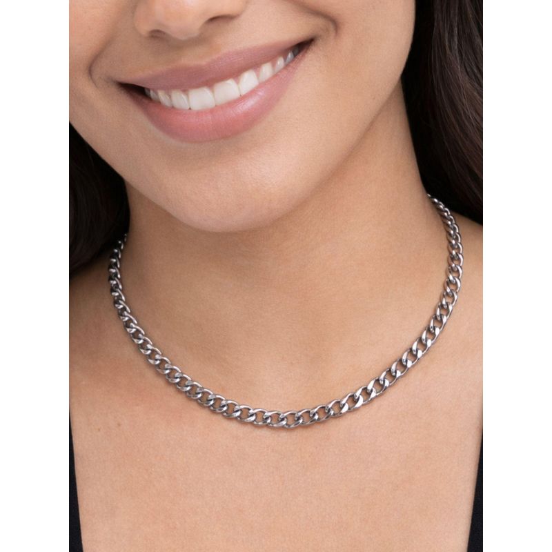 Buy AQUASTREET Link Chain Necklace With Open Clasp 18K Plated