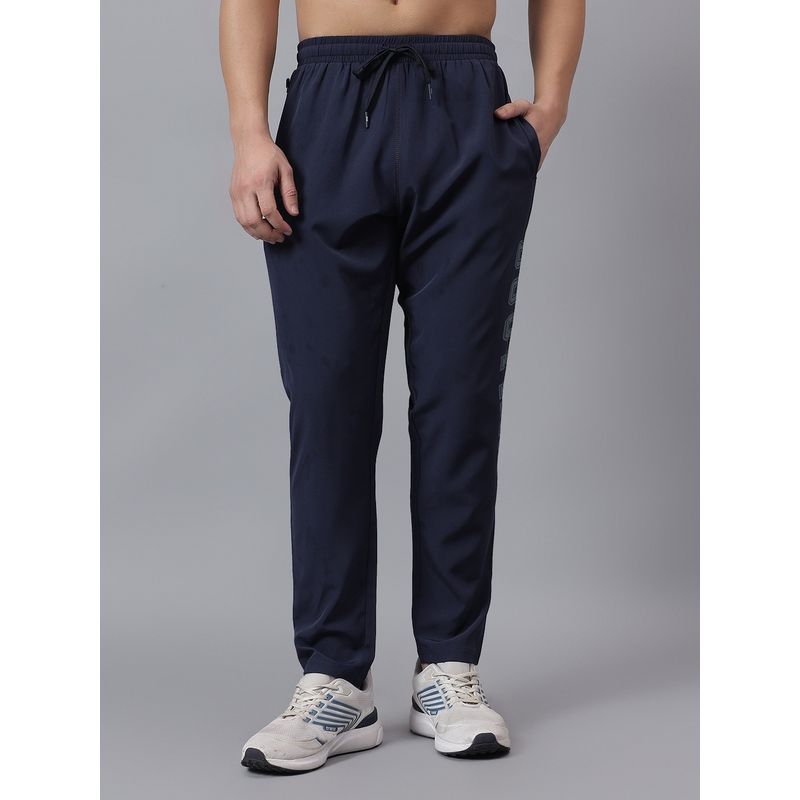 Dida Men Quick Dry Running Navy Blue Trackpant (S)