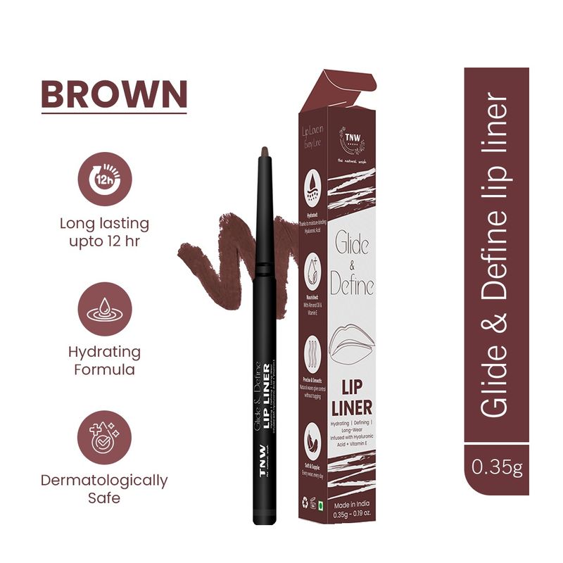 TNW The Natural Wash Glide & Shine Lip Liner - Brown