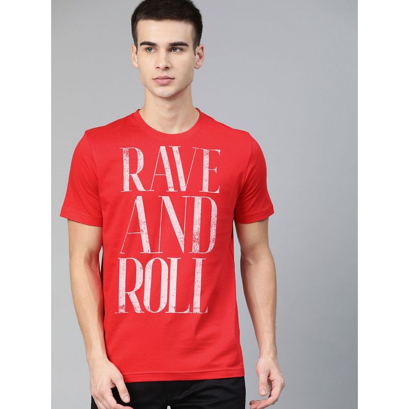 Huetrap Mens Round Neck Short Sleeve Rogue Graphic T-Shirt (S)