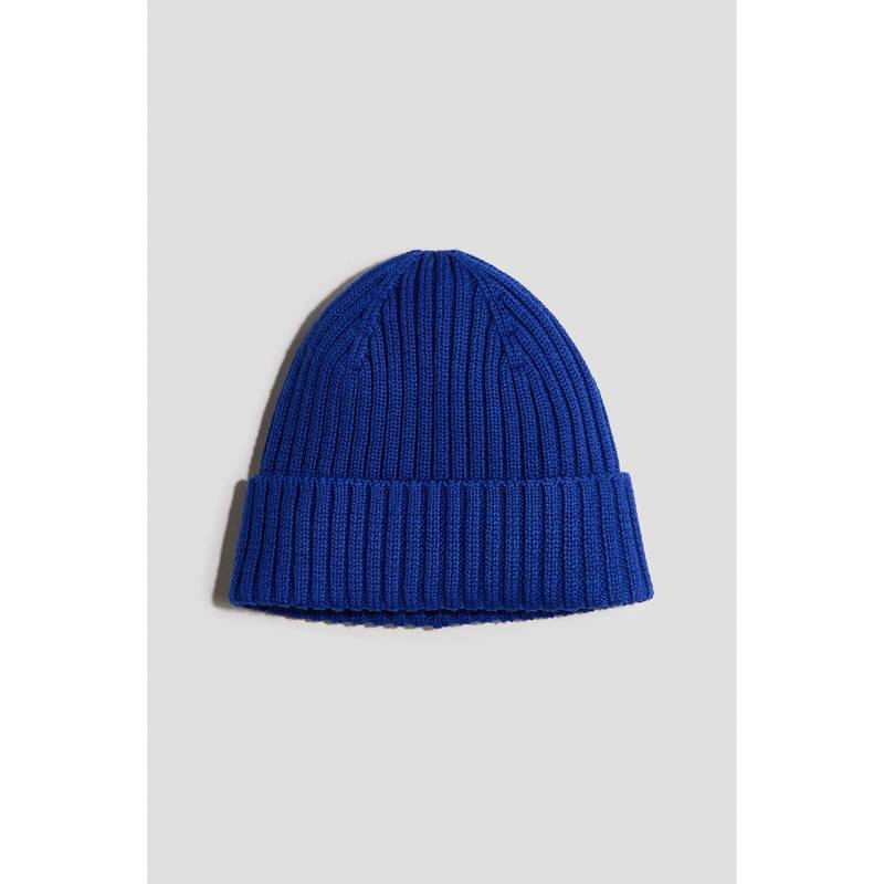 H&M Unisex Blue Merino Wool Beanie (0-2 Months)