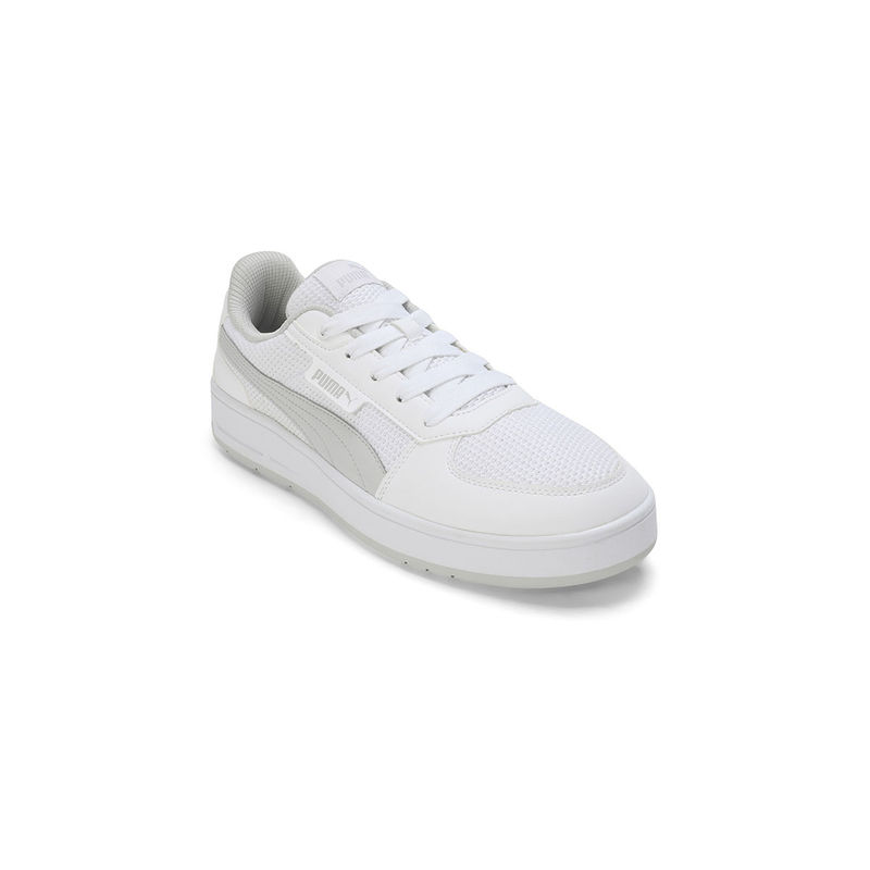 Buy Puma Court Classic Unisex White Grey Sneakers Online