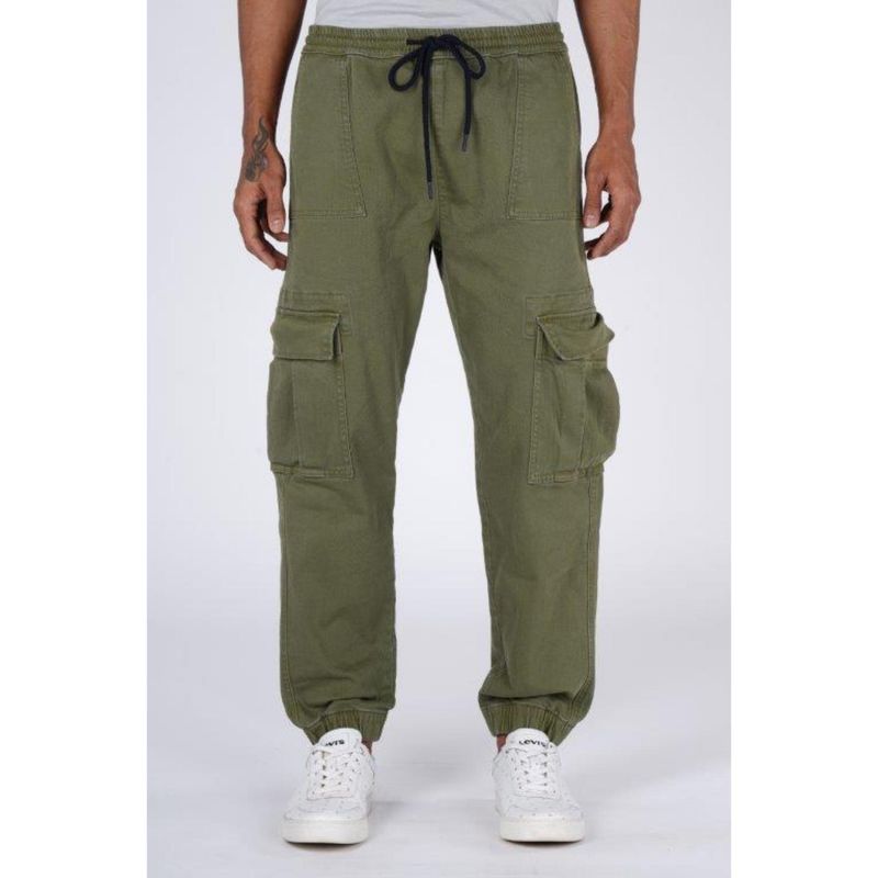 Levi's Mens Olive Loose Fit Cargo Joggers (2XL)