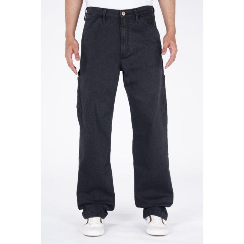 Levi's Mens 568 Solid Black Jeans (40)