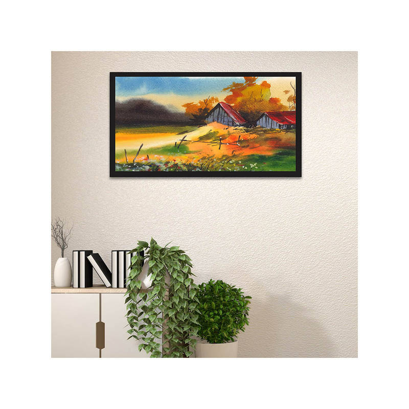 Dekorstation Nature Modern Landscapes Decorative Canvas Art Wall Painting (12x24 inches)