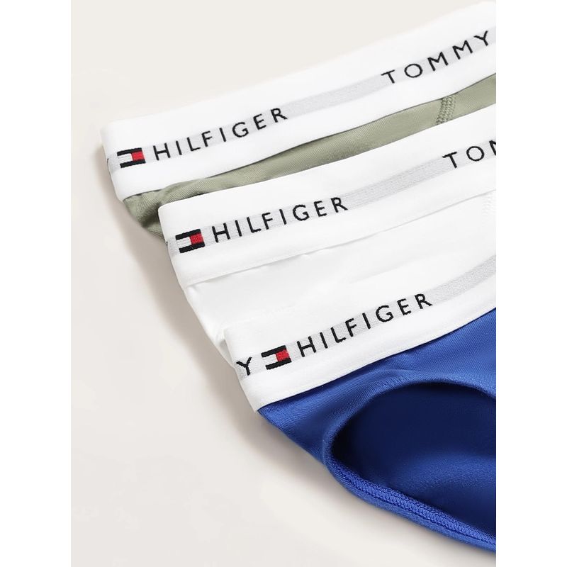 Tommy Hilfiger Multi-Color Solid Mid Rise Brief (Pack of 3) (M)