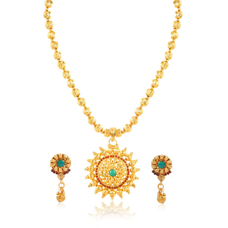 Youbella Traditional Gold Plated Jewellery Set For Women Buy Youbella Traditional Gold Plated