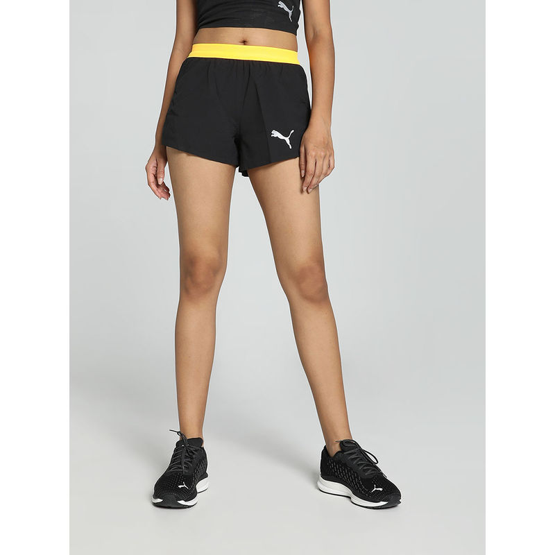 Puma Run Ultrawave Velocity 3" Women Black Shorts (S)