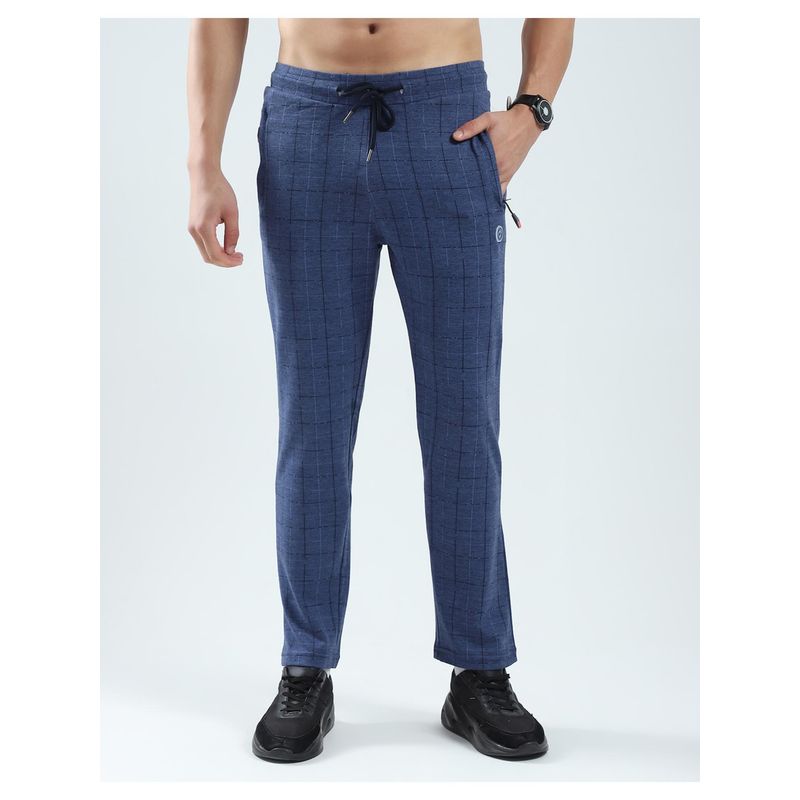 Monte Carlo Men Checked Regular Fit Lower Trackpant (L)