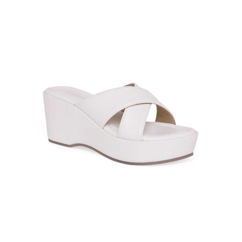 CAMLEE COMFORT Women Freya White Wedges (EURO 36)