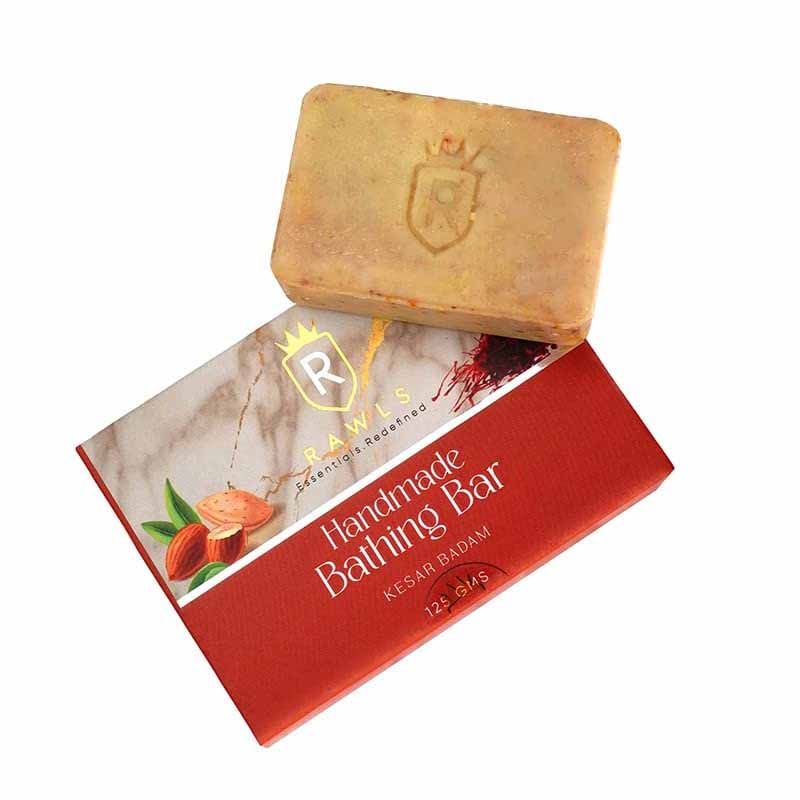 Buy RAWLS Kesar Badam Handmade Bath Soap Online