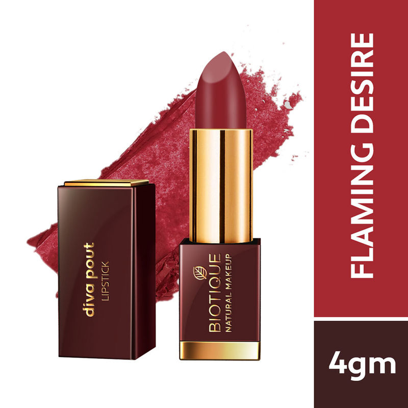 Biotique Diva Pout Lipstick - Flaming Desire