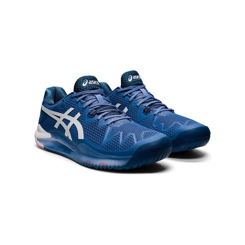 Buy Asics Gel resolution 8 Blue Mens Tennis Shoes Online